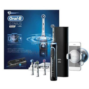 Genius 9000 Black зубная щетка Oral-B 4 насадки + насадка в подарок