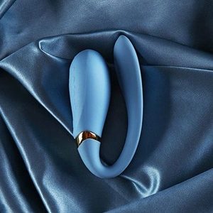 Смартвібратор для пар Zalo — Fanfan Royal Blue