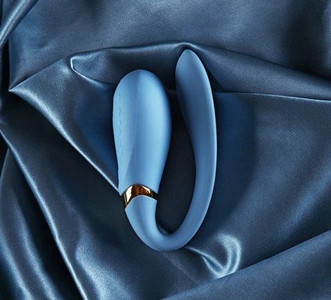Смартвібратор для пар Zalo — Fanfan Royal Blue