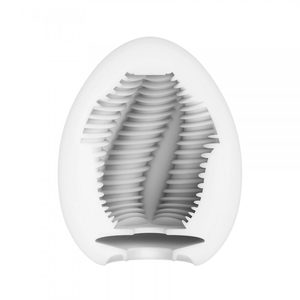 Мастурбатор-яйце Tenga Egg Tube, рельєф з поздовжніми лініями