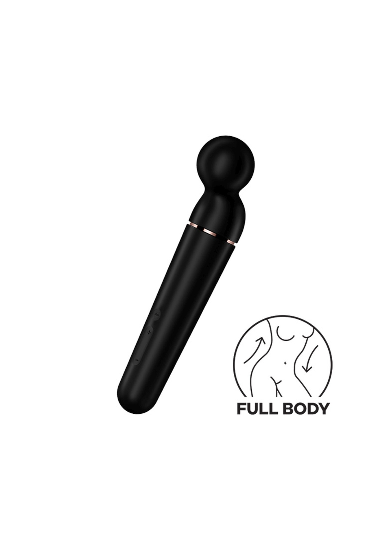 Вібромасажер Satisfyer Planet Wand-er Black/Rosegold, дуже потужний, бездротовий