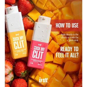 Смоктайзер для клітора Intt Suck My Clit Tropical Mango (15 мл), манго, гель з ефектом посмоктування