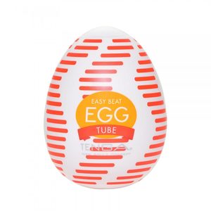 Мастурбатор-яйце Tenga Egg Tube, рельєф з поздовжніми лініями