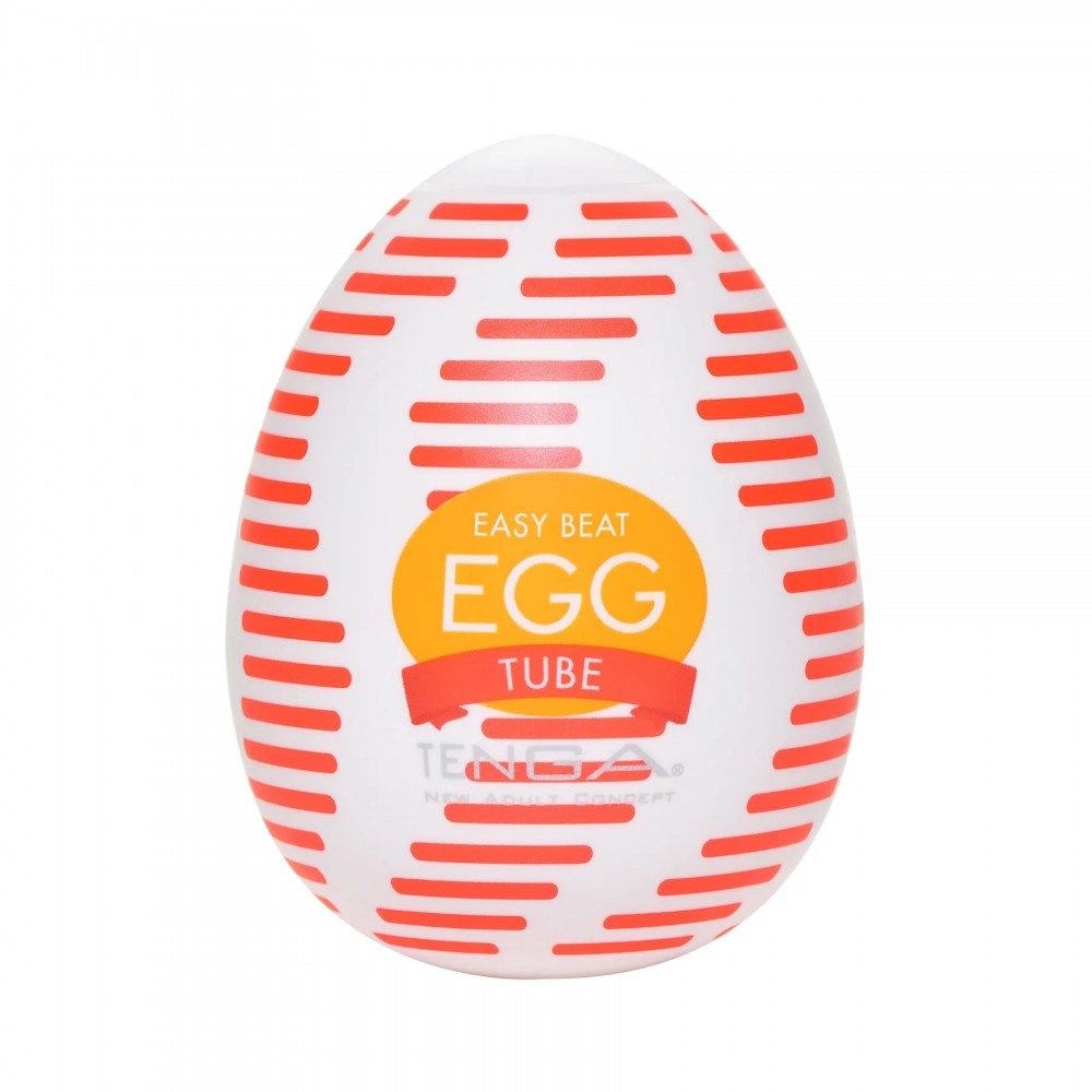 Мастурбатор-яйце Tenga Egg Tube, рельєф з поздовжніми лініями