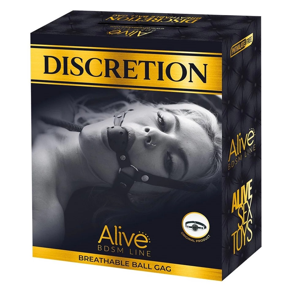Повітропроникний кляп Alive Discretion Black