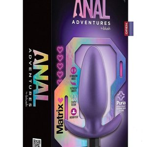 Анальний плаг із вібрацією Blush Anal Adventures Matrix фіолетовий