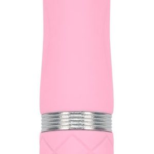 Розкішний вібратор PILLOW TALK - Flirty Pink з кристалом Swarovski, гнучка головка