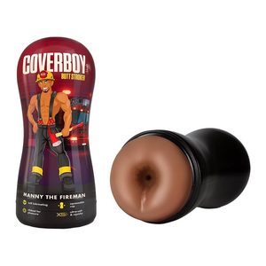 Мастурбатор анал Blush Coverboy у колбі, коричневий, 18.5 см