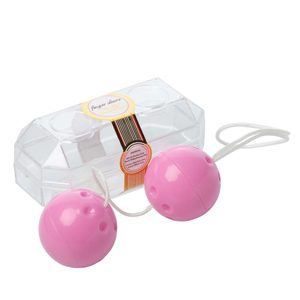 Кулі вагінальні Finger Sleeve Yam Balls зі зміщеним центром ваги, рожеві