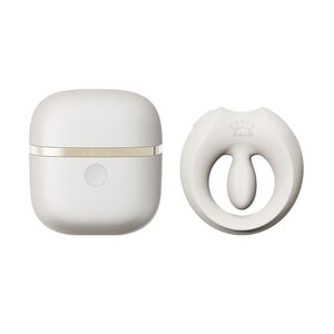 Ерекційне смарт-віброкільце Zalo Apis Ivory White, до 4 годин роботи, зарядний кейс