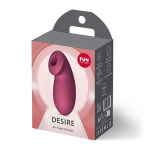Вакуумний стимулятор Fun Factory Desire Wine Red, 11 режимів роботи, перезаряджуваний