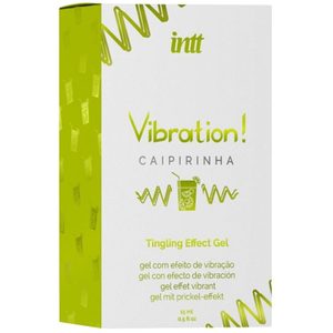 Рідкий вібратор Intt Vibration Caipirinha (15 мл), густий гель, дуже смачний, діє до 30 хвилин