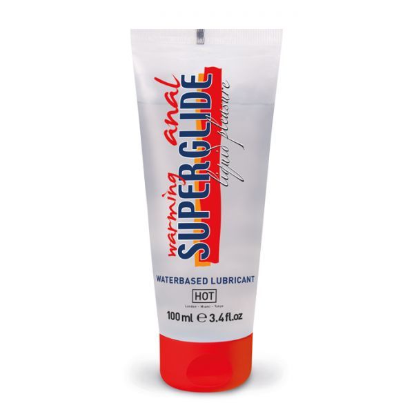 Зігріваючий Анальний лубрикант HOT Anal Superglide warming waterbased, 100 мл