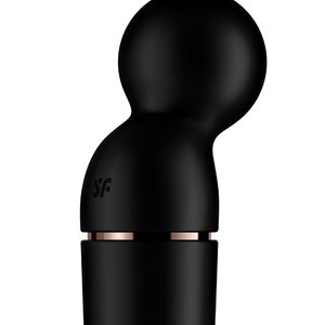 Вібромасажер Satisfyer Planet Wand-er Black/Rosegold, дуже потужний, бездротовий