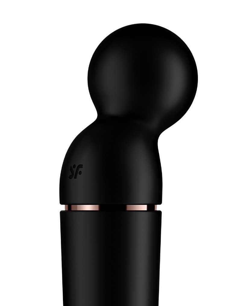 Вібромасажер Satisfyer Planet Wand-er Black/Rosegold, дуже потужний, бездротовий