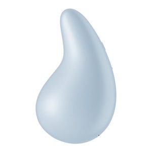 Вібратор для зовнішньої стимуляції Satisfyer Dew Drop Blue, 2 мотори, 12 режимів, м’який корпус