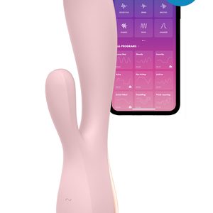 Смарт вібратор-кролик Satisfyer Mono Flex Mauve, 2 мотори, керування через інтернет