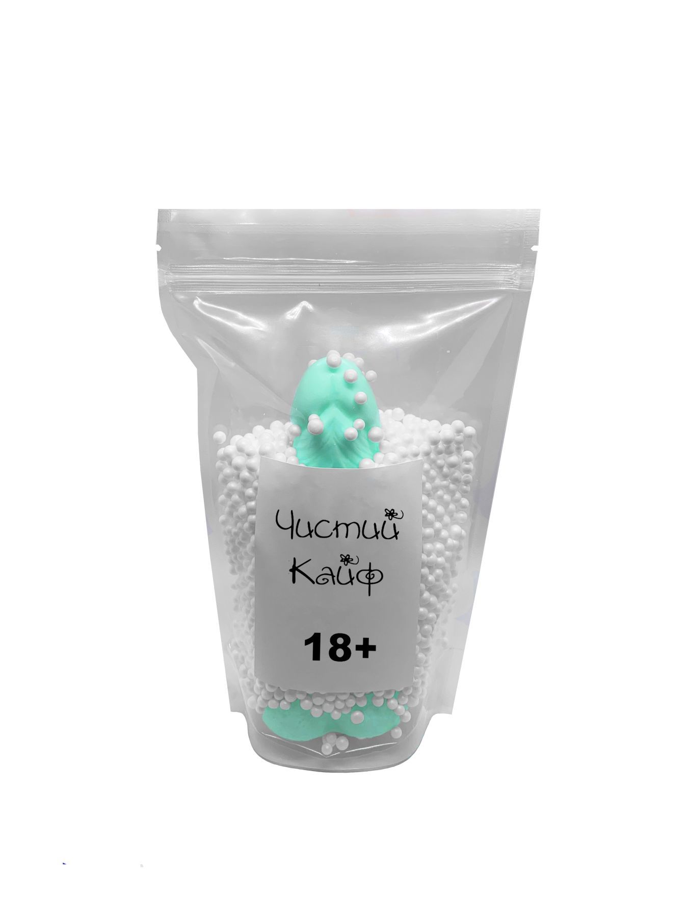 Мило у формі пеніса Чистий Кайф Turquoise size L, крафтове мило-член, натуральне