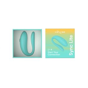 Смарт-вібратор для пар We-Vibe Sync Lite Aqua, 10 віброрежимів, можна поєднувати з проникним сексом