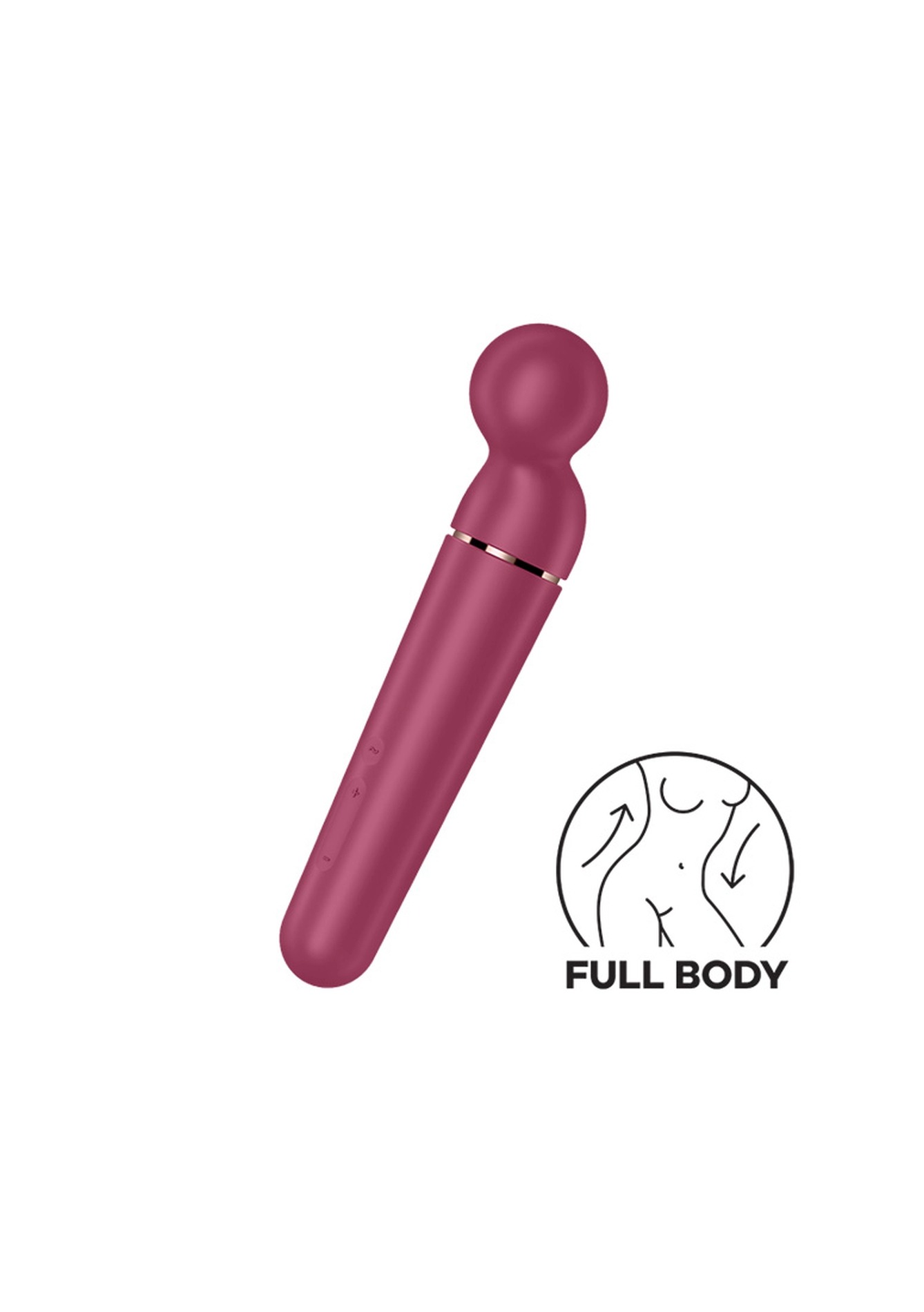 Вібромасажер Satisfyer Planet Wand-er Berry/Rosegold, дуже потужний, бездротовий