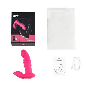 Смарт вібратор-пульсатор Fun Town Jive Pink, імітація фрикцій