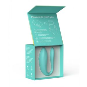 Смарт-вібратор для пар We-Vibe Sync Lite Aqua, 10 віброрежимів, можна поєднувати з проникним сексом