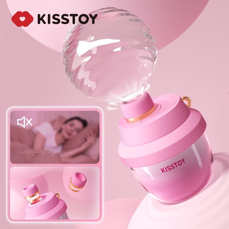 Вакуумний стимулятор-брелок KISSTOY Kiss Pods, 5 рівнів інтенсивності + Turbo-режим, 2 насадки