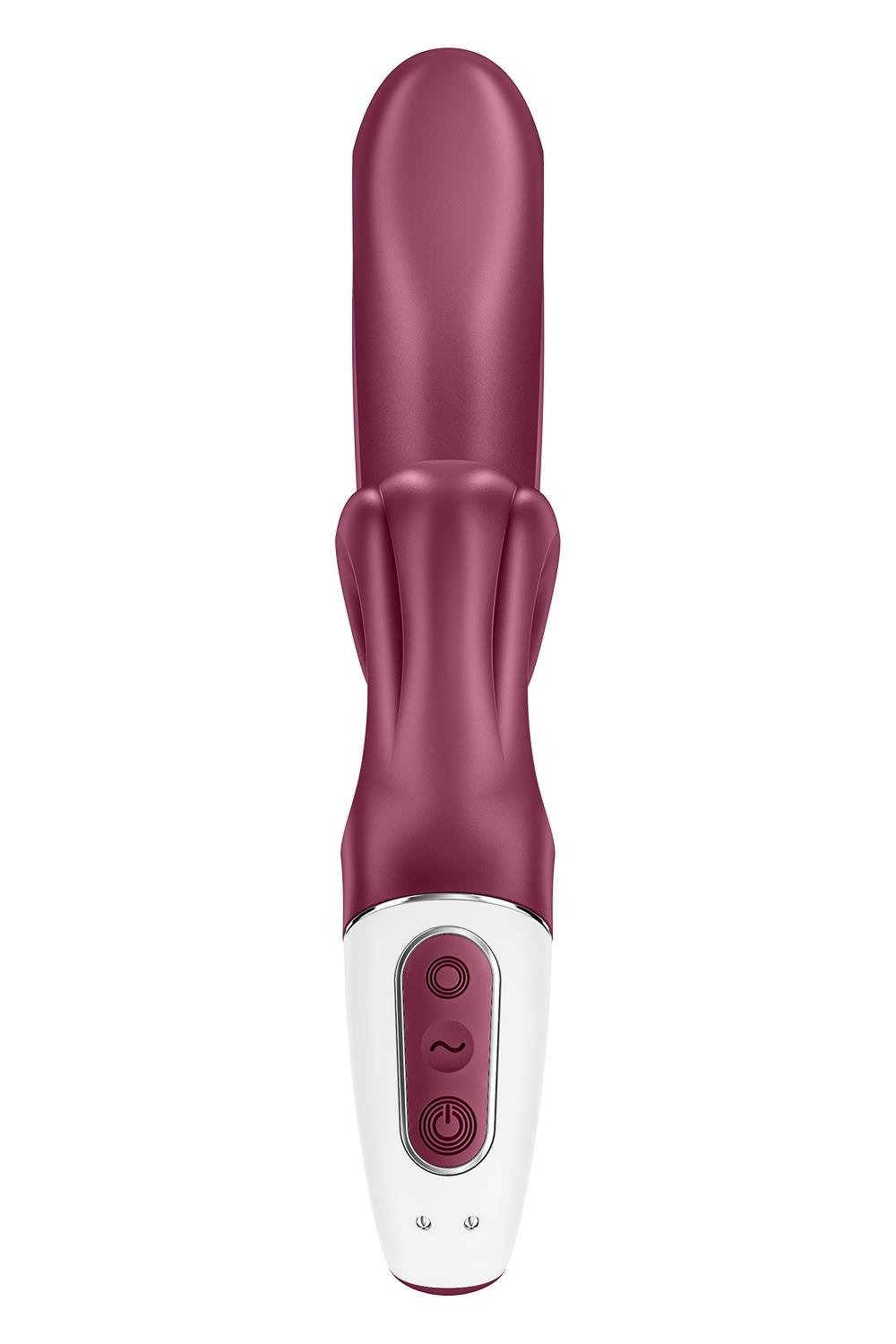 Вібратор-кролик Satisfyer Love Me Red, гнучкий, відросток з потрійним кінчиком