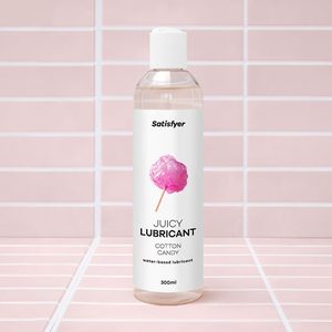 Лубрикант на водній основі Satisfyer Juicy Lubricant Cotton Candy water based 300 мл
