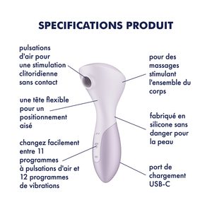 Вібромасажер Satisfyer Wand-erful з вакуумною кліторальною стимуляцією