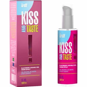 Масажний гель Intt KISS AND TASTE! Blackberry (55 мл) зі смаком ожини, легкий зігрівальний ефект