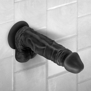 Фалоімітатор Real Body — Real Tony Black, TPE, діаметр 3,5 см