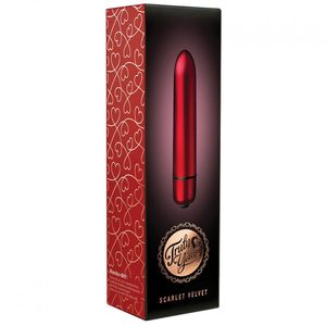Віброкуля Rocks Off RO-90mm 10 Speed ​​Scarlet Velvet матова