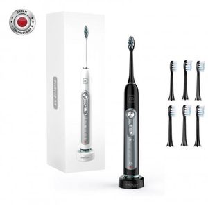 Ультразвукова зубна щітка Medica+ ProBrush 9.0 (Ultrasonic) Black + насадки, 6 шт.