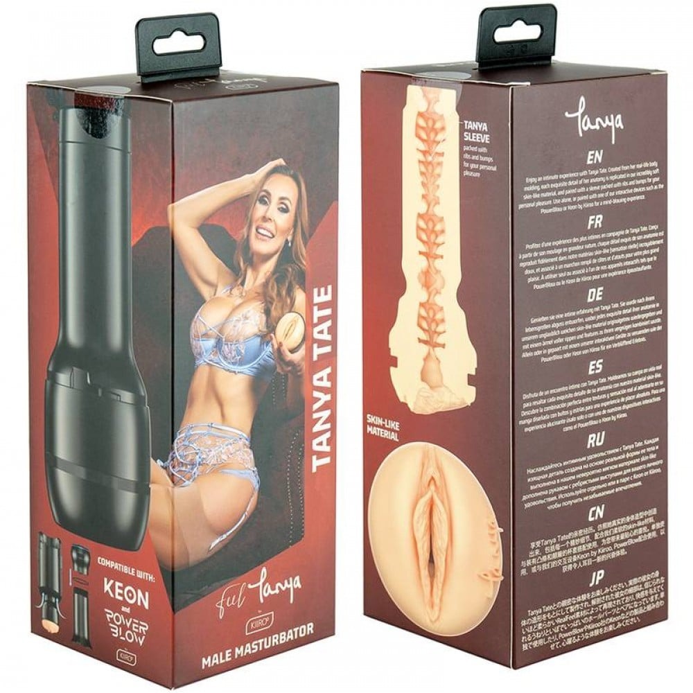 Мастурбатор Kiiroo Feel Tanya Tate PBC, сумісний з PowerBlow і Keon