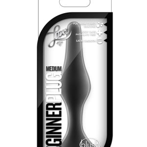 Анальний стимулятор LUXE BEGINNER PLUG MEDIUM, BLACK
