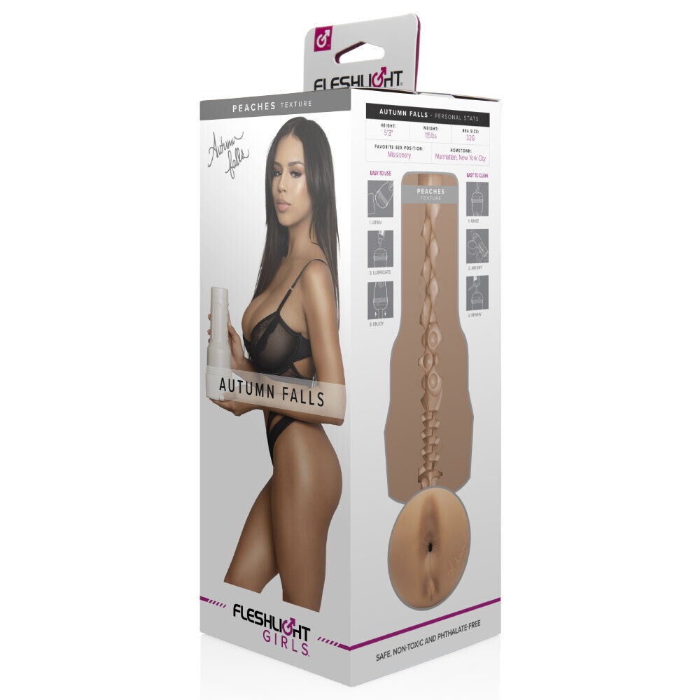 Мастурбатор Fleshlight Girls: Autumn Falls - Peaches, зі зліпка ануса, дуже ніжний