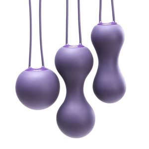 Набір вагінальних кульок Je Joue - Ami Purple, діаметр 3,8-3,3-2,7см, вага 54-71-100гр + подарунок косметичка