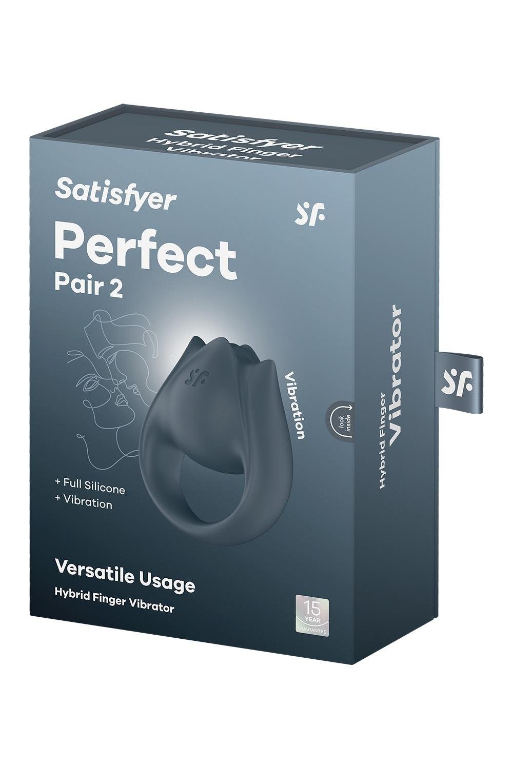 Вібратор на палець та ерекційне кільце 2в1 Satisfyer Perfect Pair 2