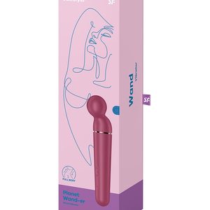 Вібромасажер Satisfyer Planet Wand-er Berry/Rosegold, дуже потужний, бездротовий