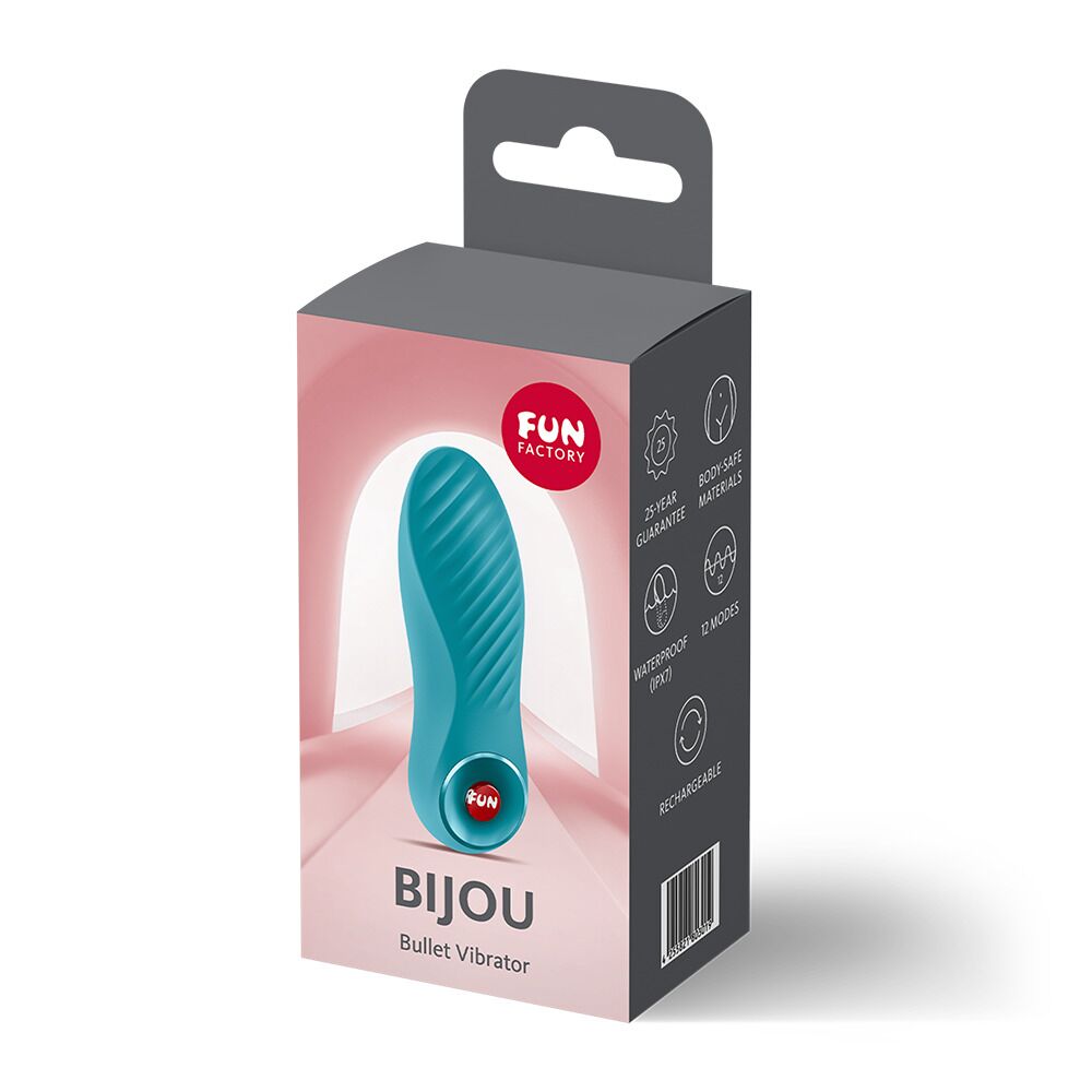 Віброкуля Fun Factory Bijou Aquamarine, 12 режимів, перезаряджувана