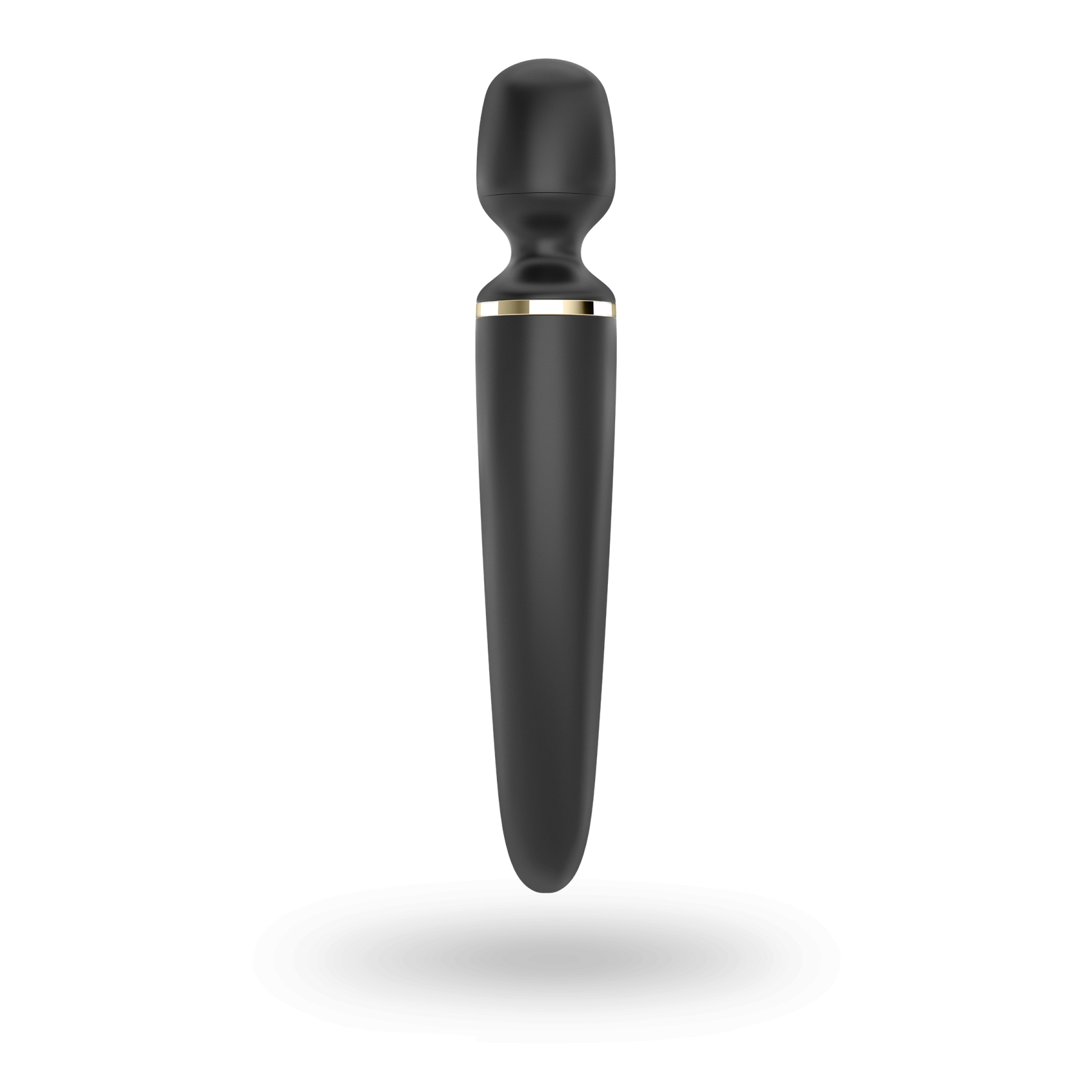 Вібромасажер Satisfyer Wand-er Woman (Black/Gold), водонепроникний, потужний, розмір XXL