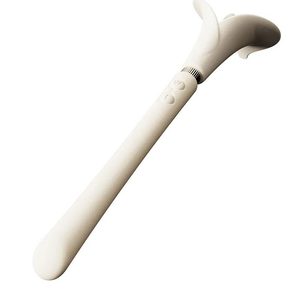 Розкішний вібромасажер Zalo – Calla Ivory White, двосторонній, 2 мотори