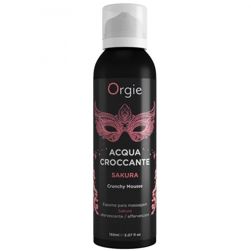 Масажна пінка Orgie – Acqua Croccante Sakura (150 мл), ефект бульбашок, що лопаються