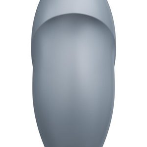 Вібростимулятор-пульсатор Satisfyer Tap & Climax 1 Bluegrey, ефект постукування пальцем, 2 мотори