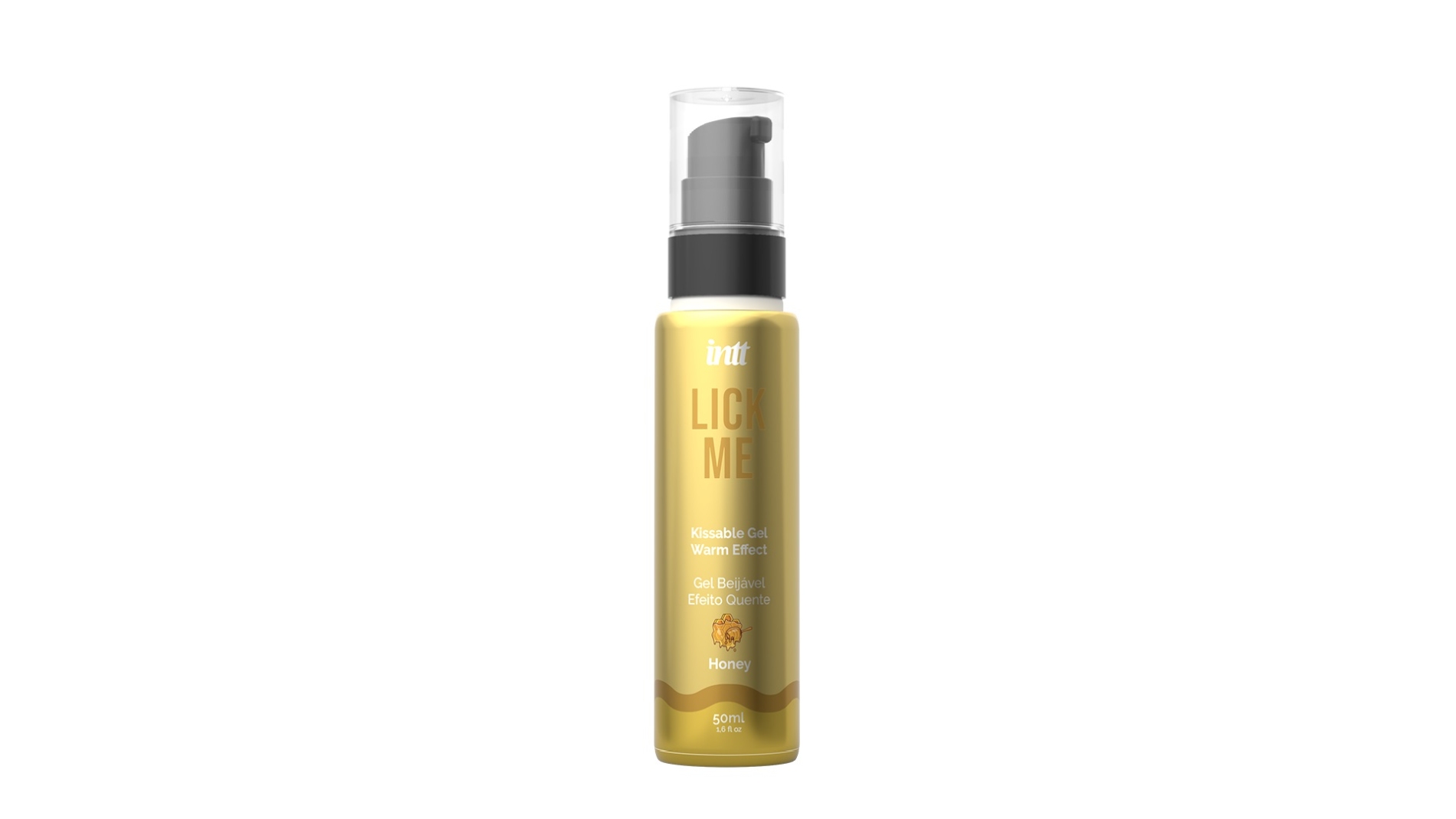 Гель для оральних пестощів із зігрівальним ефектом INTT Lick Me Kissable Gel Honey 50 мл, без цукру