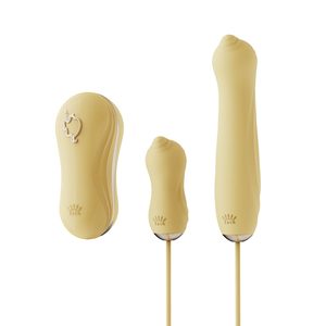 Набір секс іграшок Zalo UNICORN Vibratrion & Thrusting Set - Yellow