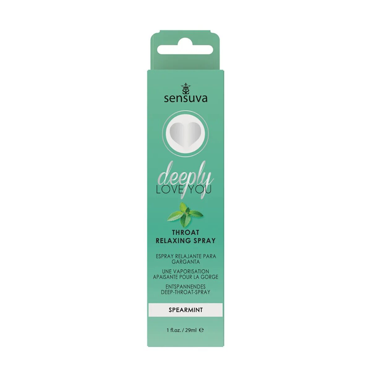 Спрей для мінету Sensuva Deeply Love You Spearmint (29 мл), для глибокого мінету