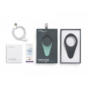 Смарт-віброкільце під одяг VERGE BY WE-VIBE SLATE, охоплює пеніс та мошонку, 10 режимів