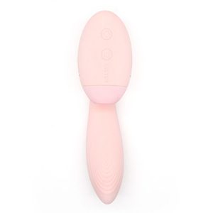 Вакуумний вібратор KISTOY Tina Mini Light Pink, вагінально-кліторальний